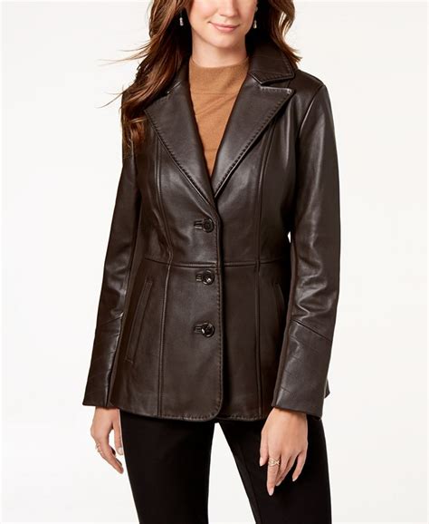 Macys leather jacket - Women's Faux-Leather Short Puffer Jacket. $150.00. Sale $90.00. 40% Off Levi's. Earn Bonus Points NOW. (30) Elevate your style with a leather or faux leather jacket from Macy's! Shop a great selection of women's faux leather and genuine leather jackets from top brands like GUESS, Kenneth Cole, Michael Kors and more! 